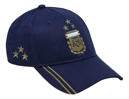 Gorra Visera Bordada Argentina Seleccion 3 Estrellas Afa