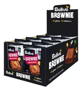 Brownie Chocolate C/ Nozes 40g Dp 10 Un Belive