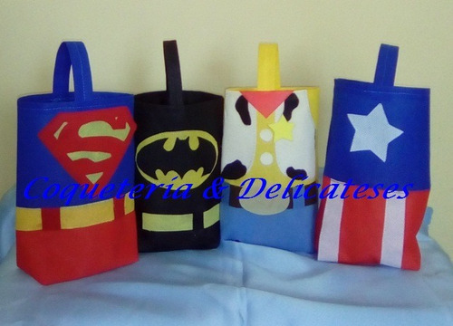 Cotillones Super Heroes (superman, Mujer Maravilla) 