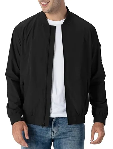 Chaqueta Ligera Casual Para Hombre Bomber Varsity Windbreake