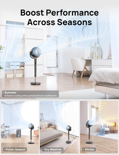 Ventilador Dreo Para Quarto, Ventilador Oscilante De 120 °
