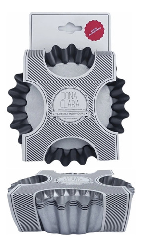 Maxitarteletas De Aluminio Doña Clara (12cm)  X4u