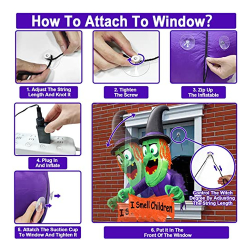 Decoracion De Exteriores Tematica Halloween Inflable Bruja