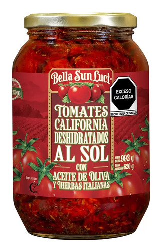 Tomates California Deshidratados Bella Sun Luci 992g