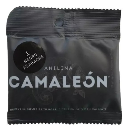 Camaleon Bolsa Tinte Anilina Polvo Negro Azabache 100g
