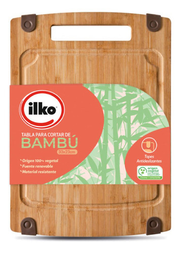 Tabla Ilko Para Cortar De Bambú 33x23cm