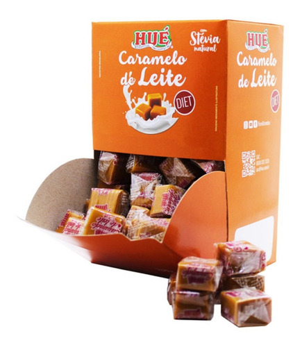 Caramelo De Leite Diet Com Chocolate Hué  Display 700g