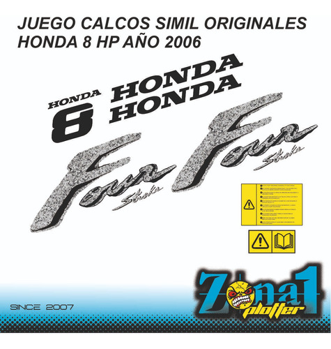 Calcos Honda 8 Hp