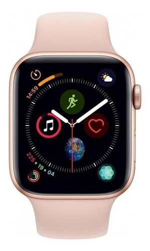 Apple Watch (GPS) Series 4 44mm caixa 44mm de  alumínio  gold pulseira  pink sand A1978