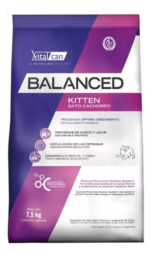 Vital Cat Balanced Kitten 7.5 Kg