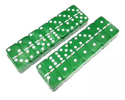 Jogo De Domino 28 Peças Reforçadas Lata Decorativa Colorida