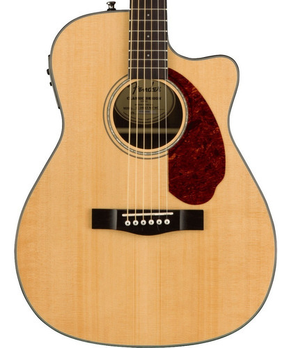 Guitarra eletroacústica Fender CC-140sce Concert com estojo, material de escala de cor natural, nogueira, orientação à mão direita
