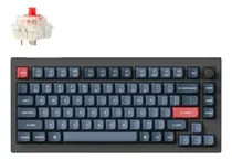 Comprar Teclado Mecanico Keychron V1 Max Qmk (v1md1) 75% , 84 Keys , Full Ensamble , Rgb , Hotswap , Bluetooth \u002F 2.4ghz \u002F Cableado , Switch Gateron Jupiter Red , Ingles Us , Color Negro Carbon