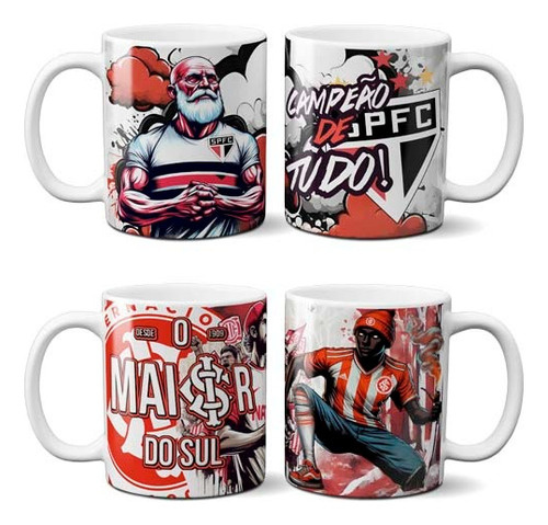 Artes Canecas Brasileirão Times Futebol Sublimação Mockups