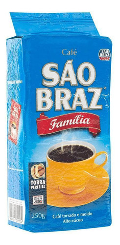 Kit 3 Pacotes Café São Braz Família A Vacuo 250g