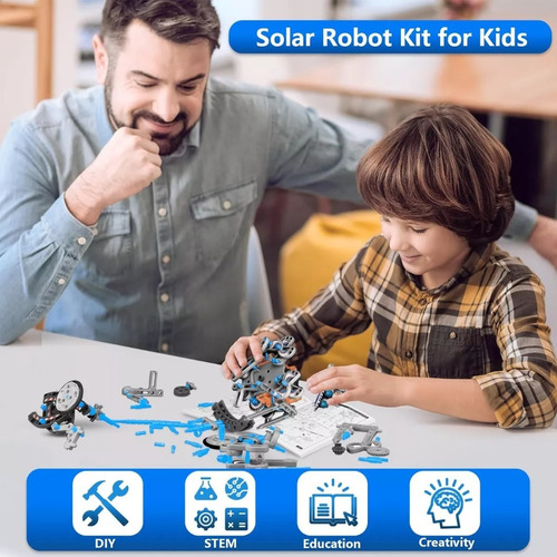 Kit De Construcción De Robot Solar Educativo 13 En 1 Energía Solar Café