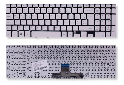 Teclado Samsung Expert X22 Np300e5m-kd3br Branco Br Abnt2 Idioma Português Brasil