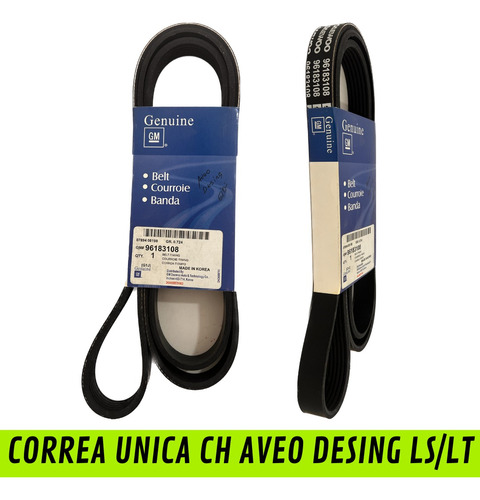 Correa Unica Ch Aveo Desing Ls/lt Original