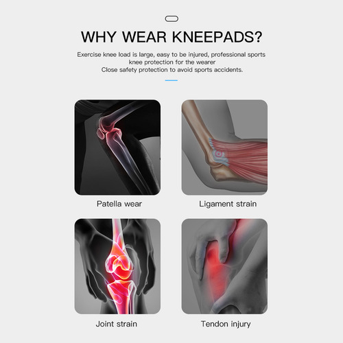 Rodillera Kneepads Con Diseño De Silicona Para Actividades