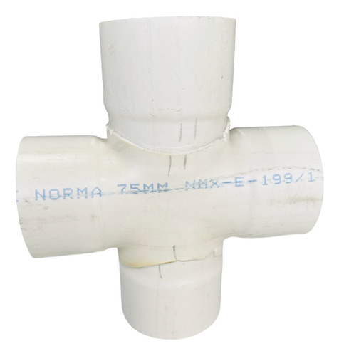 Cruz Pvc Sanitario 75mm (3'') Armado (uso Drenaje O Pluvial)