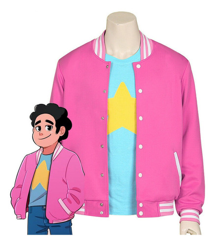 Traje Cosplay Steven Universe Anime Chamarra Suéter Abrigo