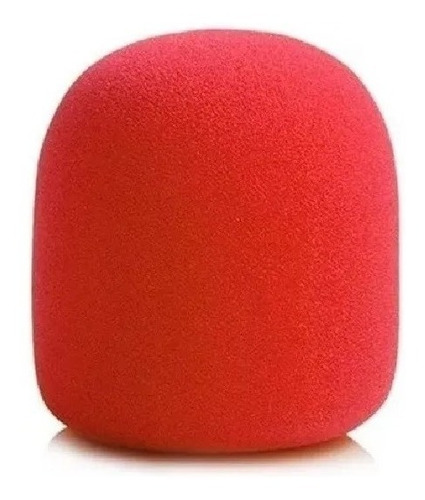 Imagem 2 de 2 de Kit 3 Espumas Para Microfone De Mão Sm58 Vermelha Espuma