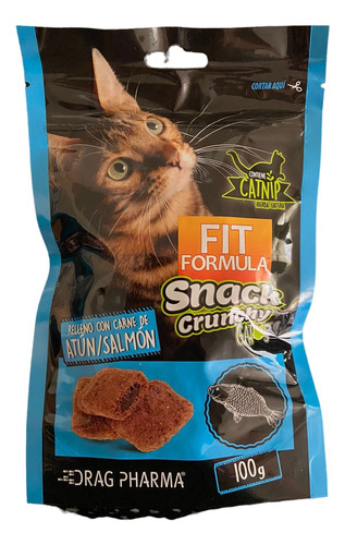 Snack Crunchy Gatos Atún/salmón 100gr Fit Formula