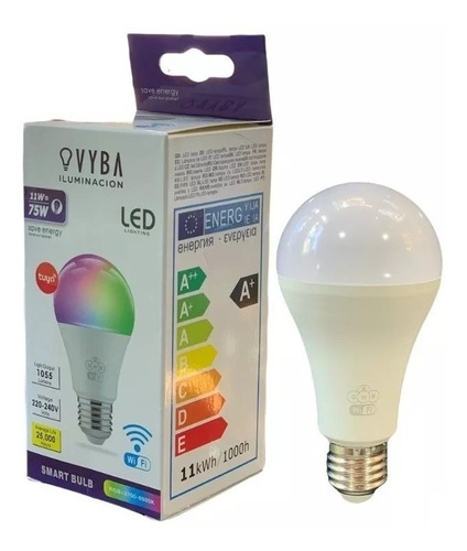 Lámpara Led Vyba Con Wifi Rgb Color 11w E27 