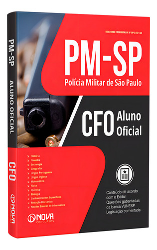 Kit Postila Pm Sp Cfo Aluno Oficial + 1000 Questões, De Professores Especializados., Vol. 2. Editorial Nova Concursos, Capa Mole, Edição Oficial Em Português, 2024