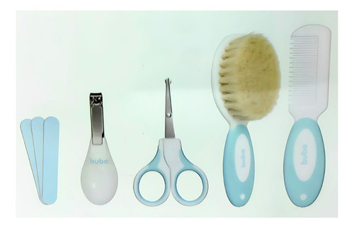 Kit Cuidados Para Bebês Com Estojo Azul 8 Peças 19600 - Buba
