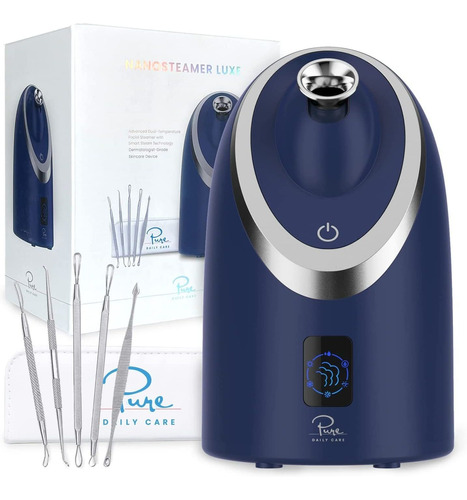 Nanosteamer Luxe By Pure Daily Care In Navy | Vaporizador