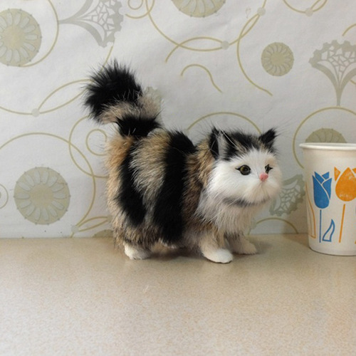 Peluche Con Forma De Gato De Peluche Fluffy