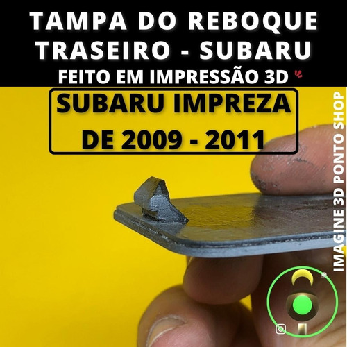 Imagem 2 de 4 de Tampa Reboque Traseiro Subaru Impreza De 2009 - 2011