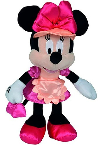 Peluche Minnie Mouse Hawaiana Princesa 25cm Con Vestido 