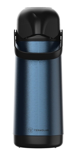 Garrafa Termica Inox Lúmina Azul Royal 1l Pressão Termolar