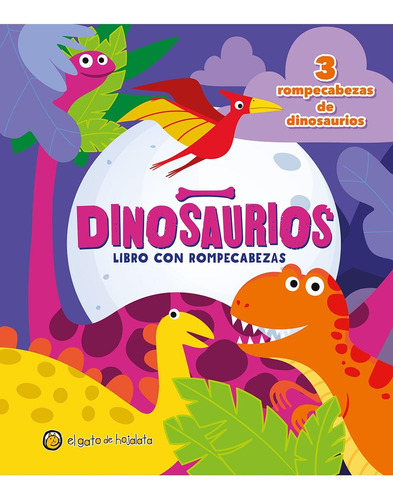 Libro Dinosaurios Pieceitas De Goma De Editorial Guadal