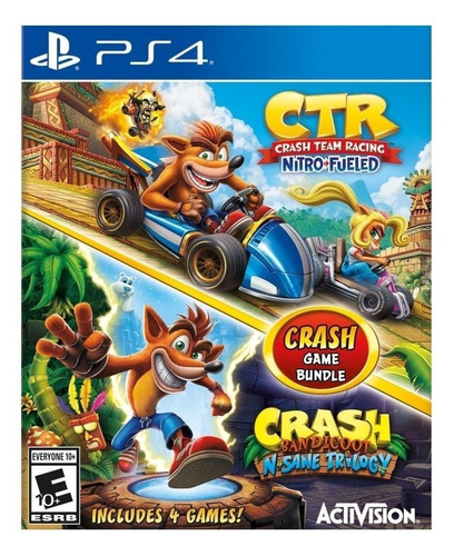 Crash Bandicoot Bundle - N. Sane Trilogy + CTR Nitro-Fueled  Standard Edition Activision PS4 Digital