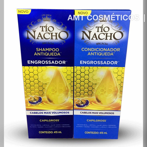 Kit Tio Nacho Engrossador Shampoo + Condicionador 415 Ml