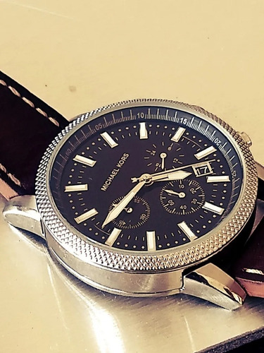 Relógio Michael Kors Cronógrafo Masculino Italiano = Seiko