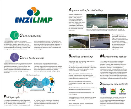 1kg Enzilimp Biorremediador P/ Esgoto