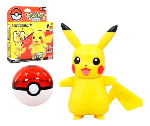 Figura Pokemon Armable Con Pokebola En Caja Variedades