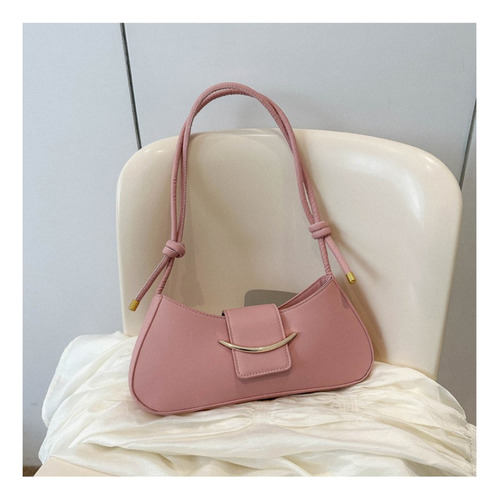 Bolso Bandolera De Cuero Pu Con Estilo Blanco Para Mujer