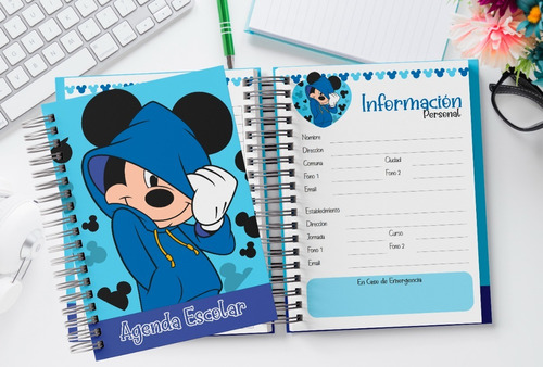 Agenda Jardin Infantil Y Sala Cuna Mickey - Minnie