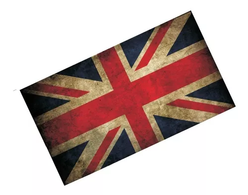 Carro inglês com bandeira da inglaterra