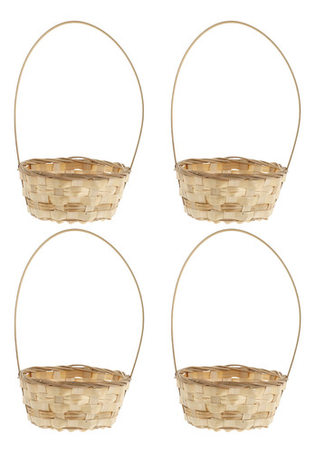 Cesta De Mimbre Para Caramelos, 4 Unidades