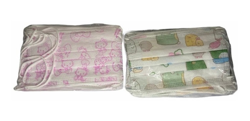 Caja Mascarillas Desechables Infantiles 50 Unidades 3 Capas