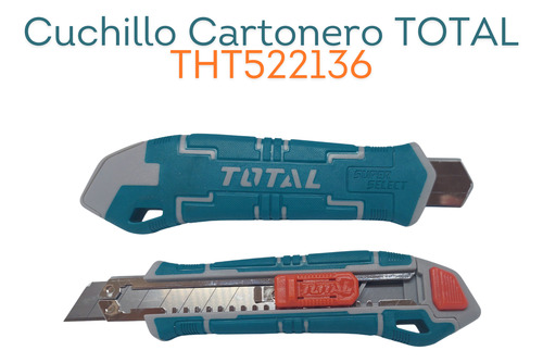 Cuchillo Cartonero 3 Hojas 18x100mm Total Corta Cartón