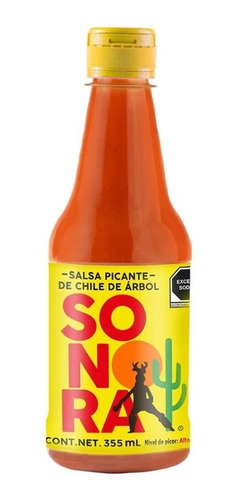 Salsa Picante Sonora Chile De Árbol 355 Ml