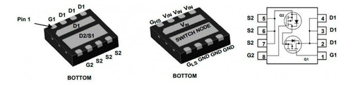 Mosfet Dual N-channel Powertrench 30v 6/8a Wdfn8 3x Fdmc7200
