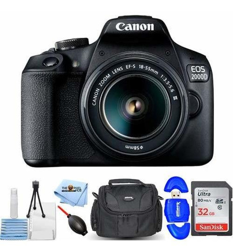 Canon Eo Rebel With Ef Mm Lens Starter Bundle Gb Sd Memory